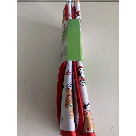 2 Pack Peanuts SNOOPY CHRISTMAS Dish Drying Mats 16 X 18” Gingerbread House NEW - Picture 14 of 16